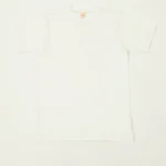 Whitesville Classic Henley T-Shirt – Off White Front View