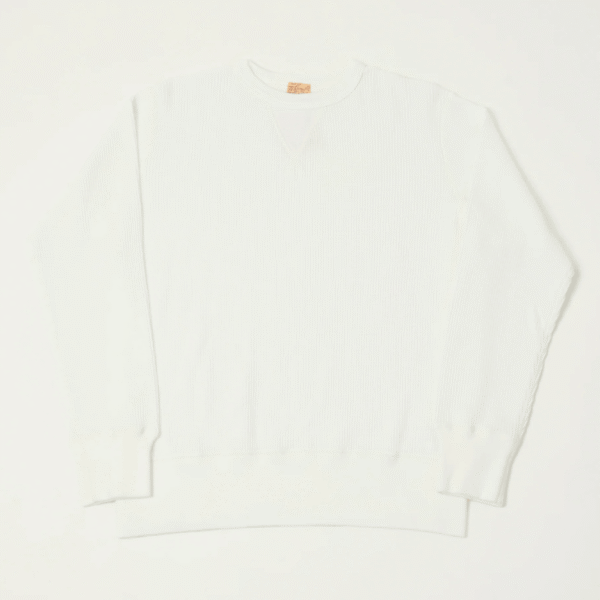 Whitesville Long Sleeve Thermal T-Shirt - White Front View