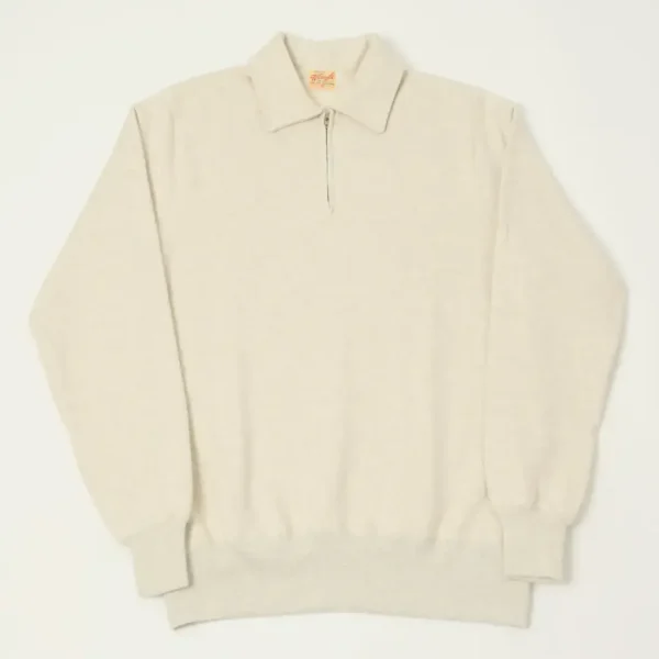 Whitesville Long Sleeve Thermal T-Shirt – Heather Grey Detail View