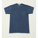 Whitesville Pigment Dye Pocket T-Shirt - Navy Front View