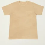 Whitesville Pigment Dye Pocket T-Shirt – Beige Front View