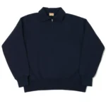 Whitesville Quarter Zip Sweatshirt - Navy Front View