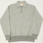 Whitesville Quarter Zip Sweatshirt – Heather Grey Front View