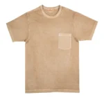Whitesville Tubular Knit Pocket T-Shirt Pigment Dyed Beige front view (1)