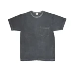Whitesville Tubular Knit Pocket T-Shirt Pigment Dyed Black Front